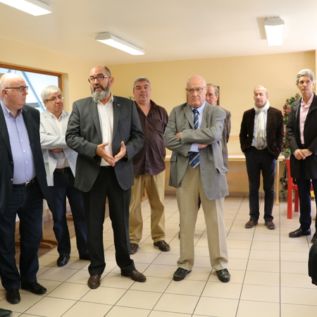 Le Président de La Porte du Hainaut Alain Bocquet remercie les Ateliers de l’Ostrevent pour l’accueil  