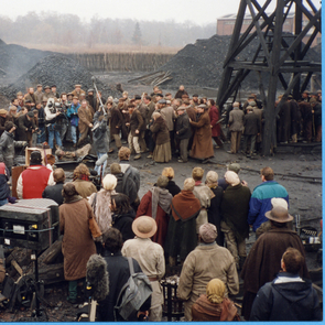 Image du tournage du film Germinal sur le Site minier de Wallers-Arenberg